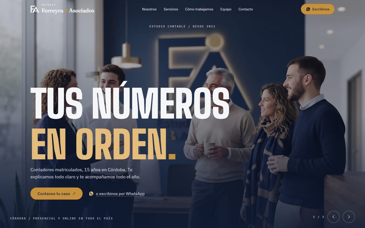 Portada de Ferreyra & Asociados, estudio contable